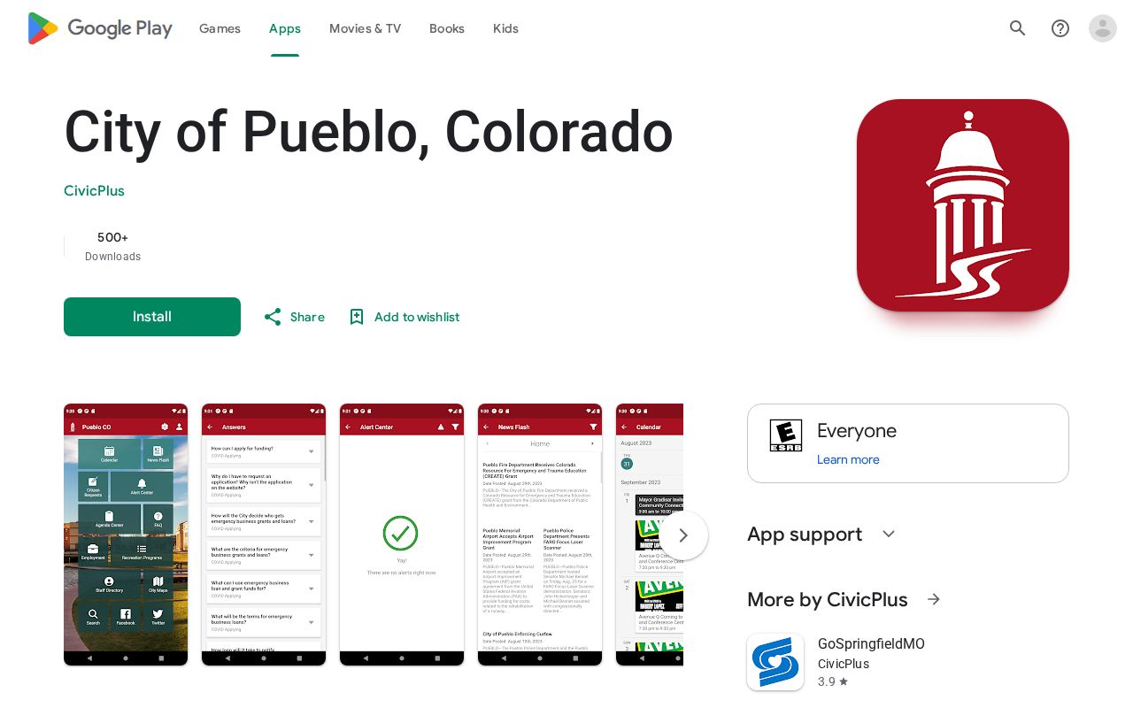 Pueblo County Clerk of Court records compared with official City of Pueblo Android app